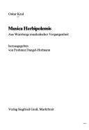 Cover of: Musica Herbipolensis: aus Würzburgs musikalischer Vergangenheit