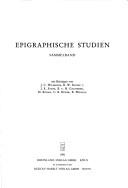 Cover of: Epigraphische Studien, Sammelband