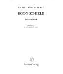 Cover of: Egon Schiele by Christian Michael Nebehay