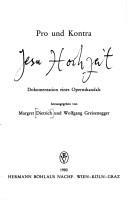 Pro und Kontra Jesu Hochzeit by Margret Dietrich, Wolfgang Greisenegger