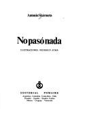 Cover of: No pasó nada