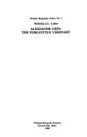 Cover of: Aleksandr Grin, the forgotten visionary