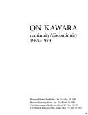 Cover of: On Kawara, continuity/discontinuity, 1963-1979