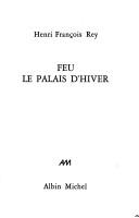 Cover of: Feu le palais d'Hiver