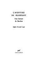 Cover of: L' aventure du signifiant by Steffen Nordahl Lund