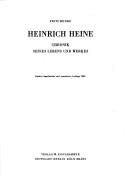 Cover of: Heinrich Heine by Fritz Mende