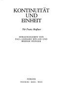 Cover of: Kontinuität und Einheit: für Franz Mussner