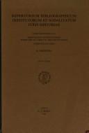Cover of: Repertorium bibliographicum institutorum et sodalitatum iuris historiae