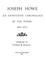 Cover of: Joseph Howe, an annotated chronology of the poems, 1816-1872