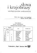 Cover of: Słowa i krajobrazy by wybór, szkic wstępny i noty biograficzne, Bogusław Sławomir Kunda.