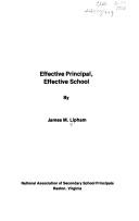 Cover of: Effective principal, effective school