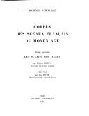 Cover of: Corpus des sceaux français du Moyen Age