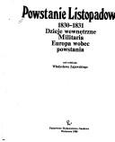 Cover of: Powstanie Listopadowe 1830-1831 by Władysław Zajewski