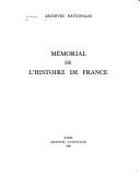Cover of: Mémorial de l'histoire de France