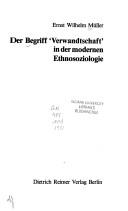 Cover of: Der Begriff "Verwand[t]schaft" in der modernen Ethnosoziologie