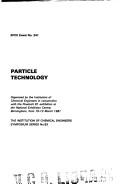Cover of: Particle technology: [proceedings of the 1981 Powtech Conference]