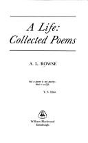 Cover of: A life, collected poems