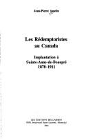 Les rédemptoristes au Canada by Jean Pierre Asselin