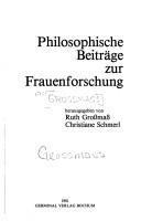 Cover of: Philosophische Beiträge zur Frauenforschung