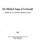 De Michel-Ange à Gericault by Emmanuelle Brugerolles