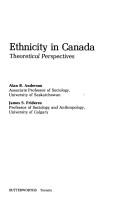 Cover of: Ethnicity in Canada: theoretical perspectives