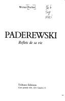 Cover of: Paderewski: reflets de sa vie