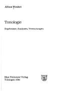 Cover of: Tonologie by Alfons Weidert