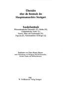 Cover of: Übersicht über die Bestände des Hauptstaatsarchivs Stuttgart: Sonderbestände Württembergisches Hausarchiv (G), Selekte (H), Landständisches Archiv (L), Karten, Pläne und Zeichnungen (N), Deposita (P), Nichtstaatliches Archivgut (Q)