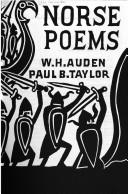Norse Poems by W. H. Auden, Paul Beekman Taylor