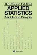 Cover of: Applied statistics: principles and examples