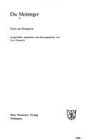 Cover of: Die Meininger: Texte zur Rezeption