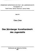 Cover of: Das Nürnberger Kunsthandwerk des Jugendstils