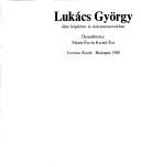 Cover of Lukács György élete képekben és dokumentumokban