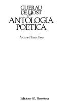 Cover of: Antologia poètica