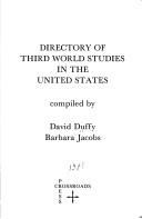 Cover of: United States doctoral dissertations in Third World studies, 1869-1978