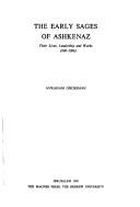 Cover of: Ḥakhme Ashkenaz ha-rishonim