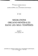 Migrations organo-minérales dans les sols tempérés