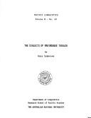 The dialects of Marinduque Tagalog by Rosa Soberano