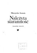 Cover of: Należyta staranność by Mieczysław Sośniak