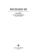 Cover of: Richard III by Charles Derek Ross