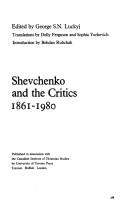 Cover of: Shevchenko and the critics, 1861-1980