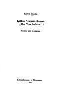 Cover of: Kafkas Amerika-Roman "Der Verschollene" by Ralf R. Nicolai, Ralf R. Nicolai