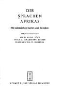 Cover of: Die Sprachen Afrikas: mit zahlreichen Karten und Tabellen