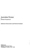 Cover of: Australian women: feminist perspectives
