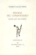 Cover of: Poemas del condottiero: (paisaje para una batalla)