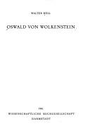 Cover of: Oswald von Wolkenstein