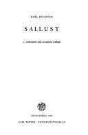 Cover of: Sallust by Karl Büchner