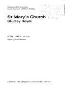 Cover of: St Mary's Church, Studley Royal