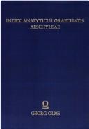 Cover of: Index analyticus Graecitatis Aeschyleae