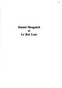 Cover of: Daniel Mesguich et Le roi Lear